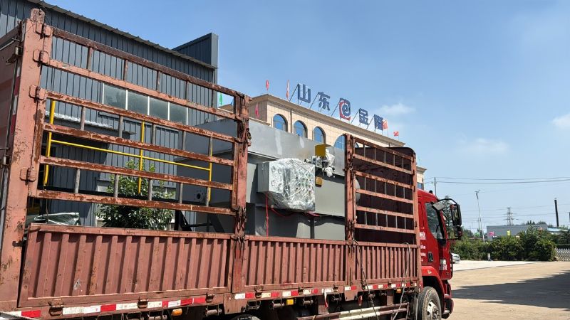 金日發(fā)貨！3立方平流式溶氣氣浮機(jī)助力水產(chǎn)加工污水處理 (2).JPG